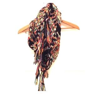 ISO Anthropologie Knit Loop Scarf with Fringe